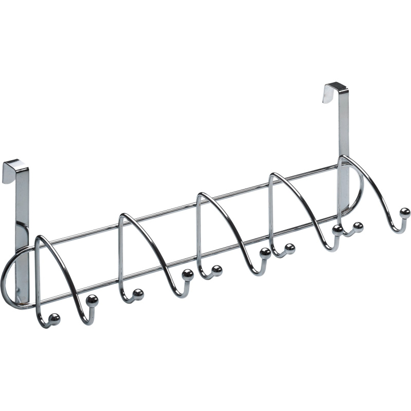 Hettich Věšák na dveře Budget, 5 dvojitých háků, pochrom.ocel, 425 x 135 x 135mm