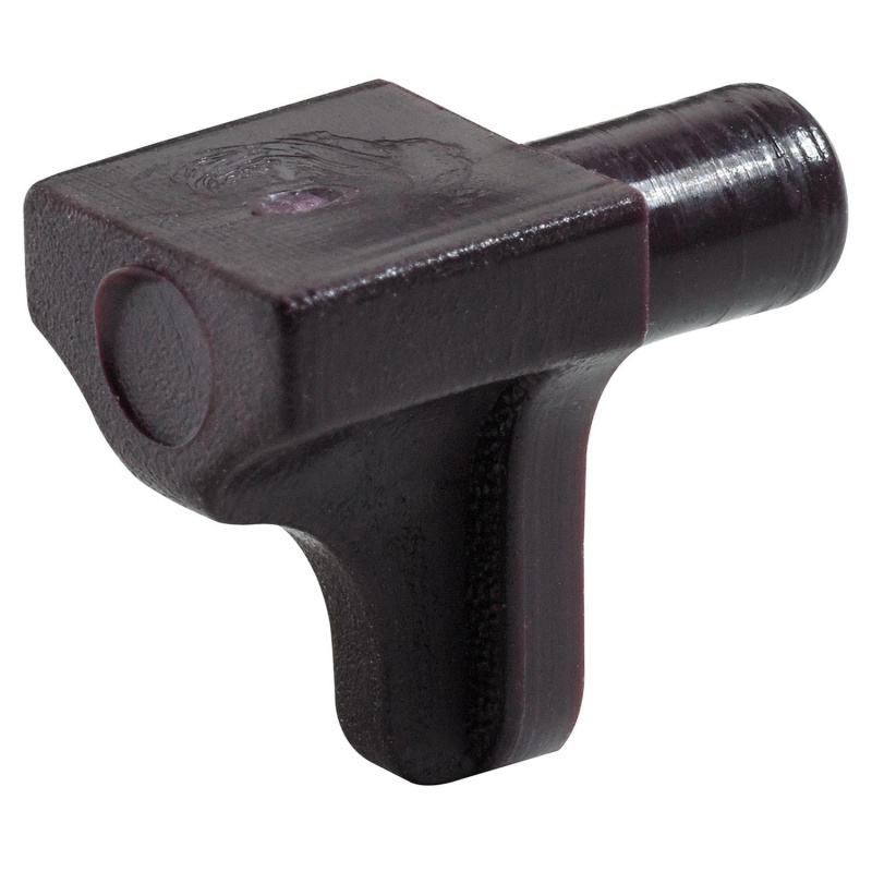 Hettich Podpěra polic v nábytku, hnědá, 20 ks, pr. 5 mm