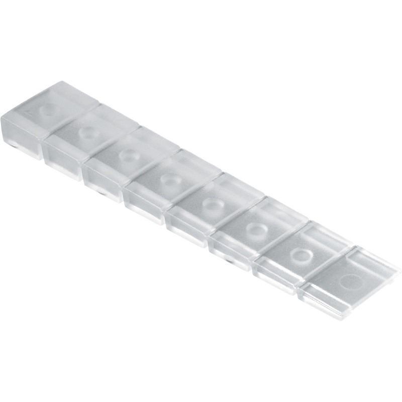 Hettich Podkládací klín oddělitelný 20 mm x 100 mm plastový průhledný, 4 ks