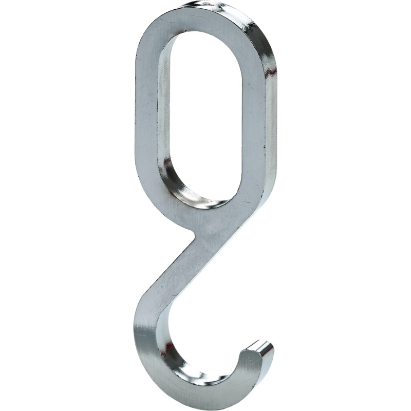 Hettich Háček na oděvy pro šatní tyč 15 x 30 mm, plast, chromovaný, 4 ks