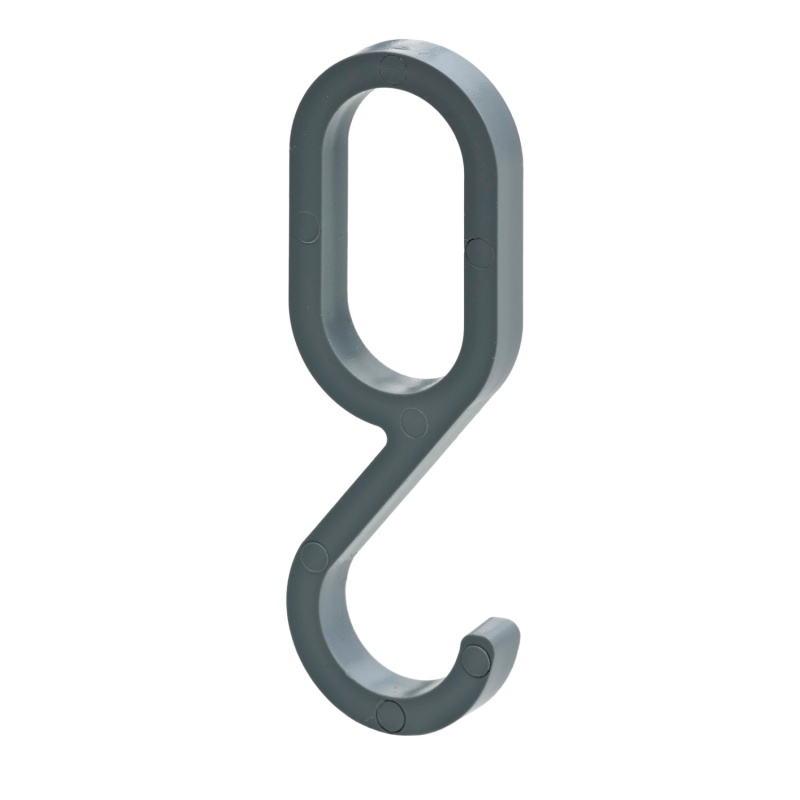 Hettich Háček pro šatní tyč 15/30 mm, 4 ks, šedý