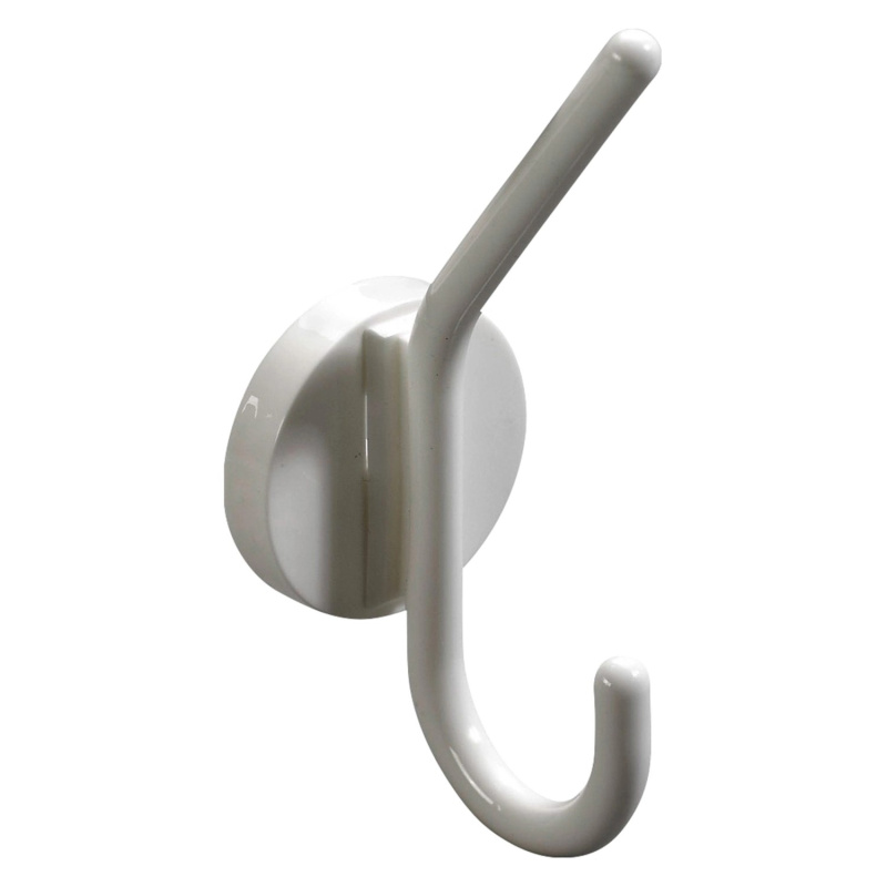 Hettich Nástěnný háček na kabáty Budget 1, bílá, 56 x 150 x 70 mm