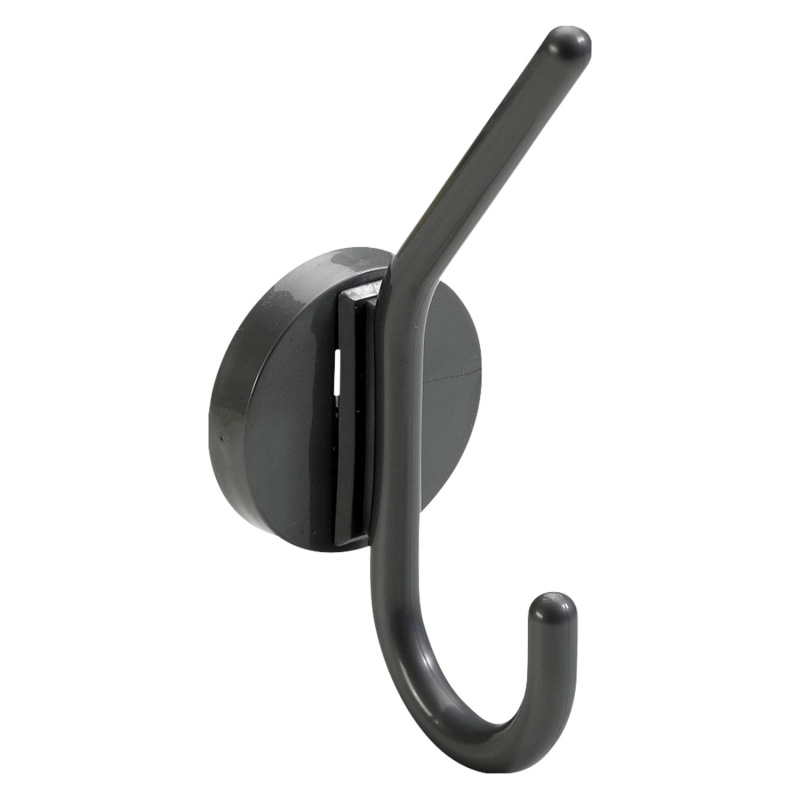 Hettich Nástěnný háček na kabáty Budget 1, antracitová, 56 x 150 x 70 mm
