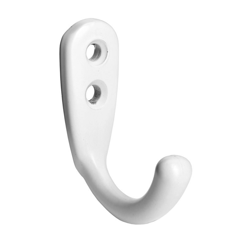 Hettich Háček CLASSIC z tlakově litého zinku, bílý, 54 x 19 x 48 mm