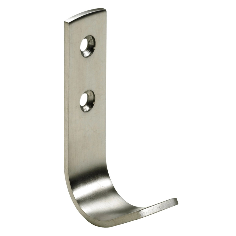 Hettich Háček MODERN z oceli, vzhled nerezové oceli, 73 x 20 x 42 mm