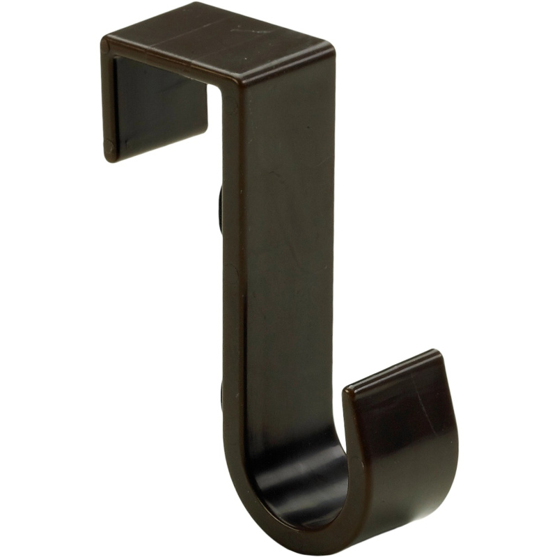 Hettich Plastový věšák na dveře, hnědý