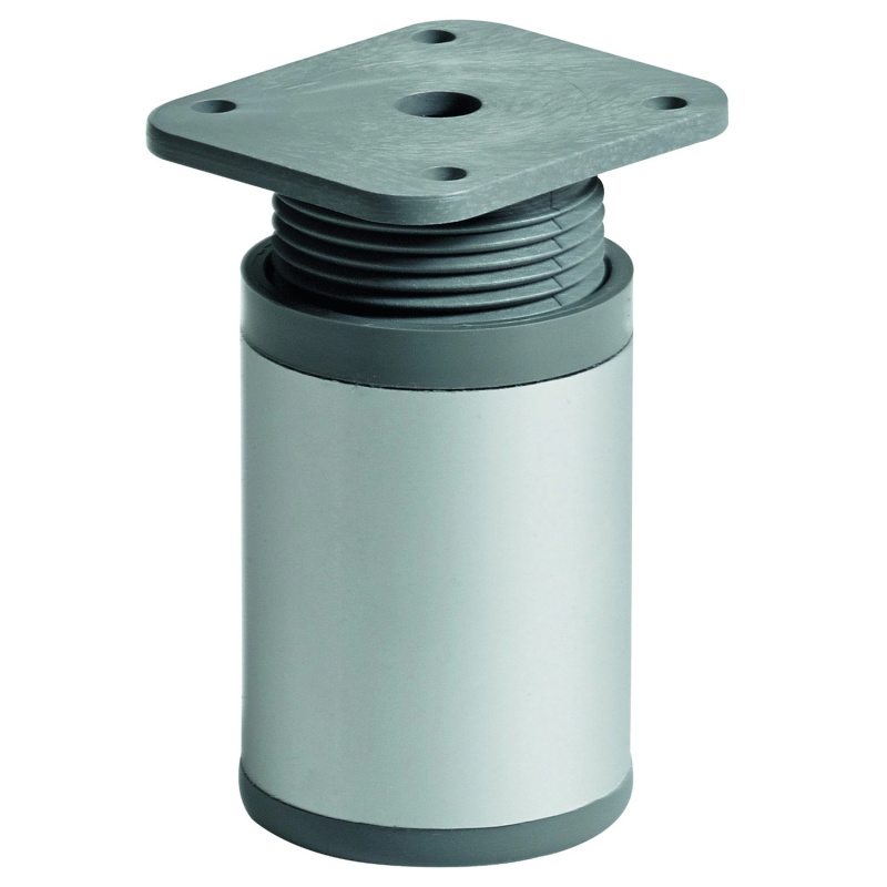 Hettich Nábytková noha, hliník, pr. 40 x 67 - 75 mm