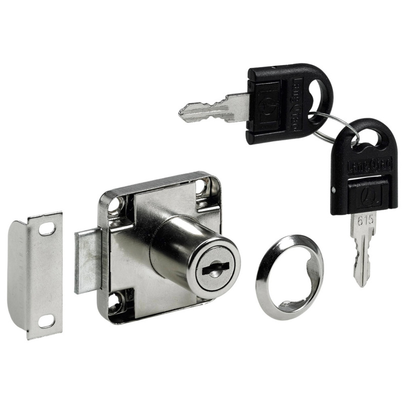 Hettich Cylindrický zámek k přišroubování, poniklovaná ocel