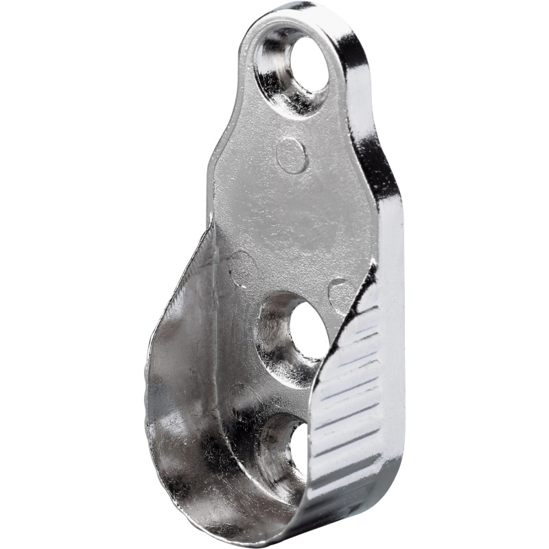 Nosník šatní tyče oválný, zinkový tlakový odlitek poniklovaný, 2 ks