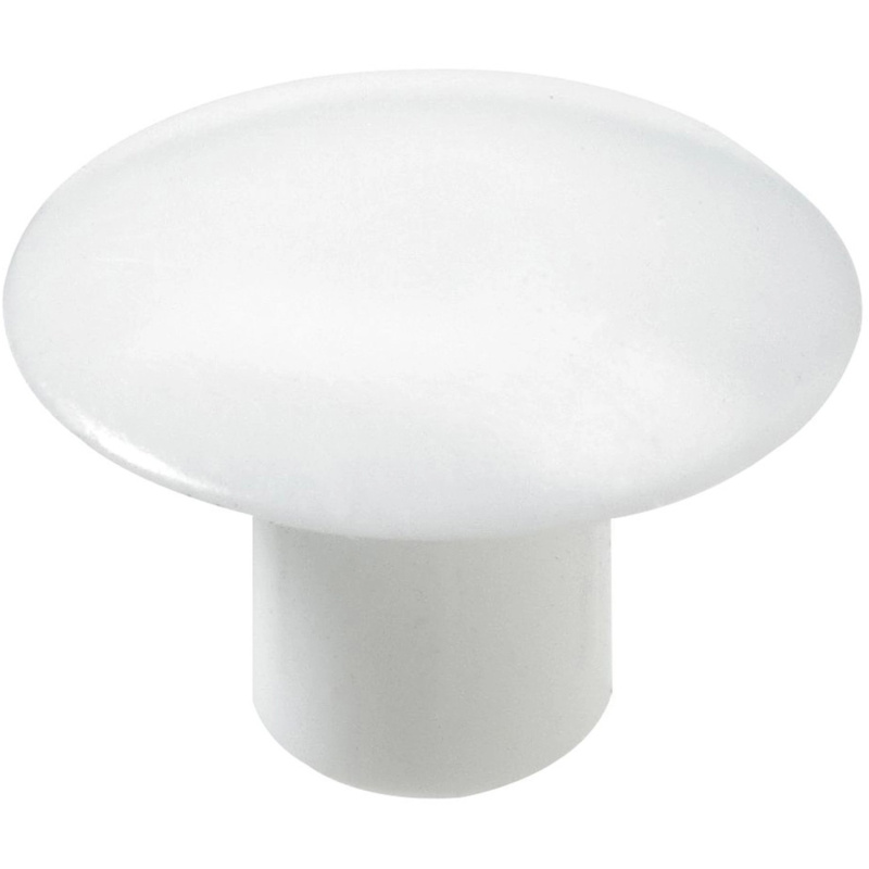 Hettich Krytka zatlačovací, plast, bílá, 20 ks, pr. 5/12 mm