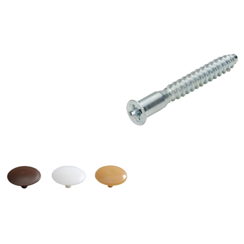 Spojovací šroub s krytkami Direkta 2, ocel/plast, 16 ks FLS