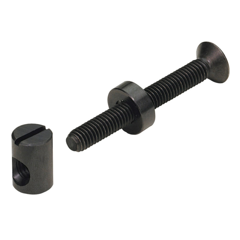 Hettich Spojovací kování s příčným válečkem, M6 x 50 mm, černěná ocel, 8 ks