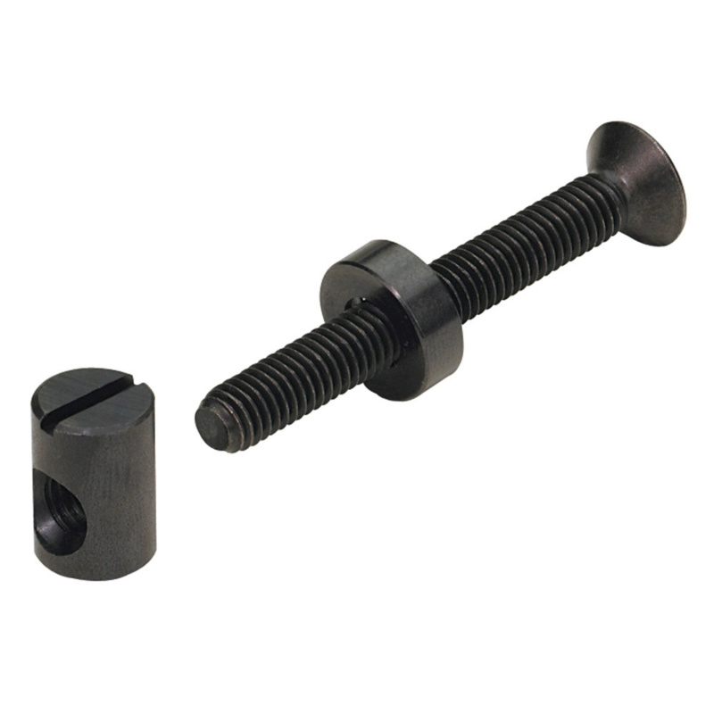 Hettich Spojovací kování s příčným válečkem M6 x 80 mm černěná ocel, 8 ks