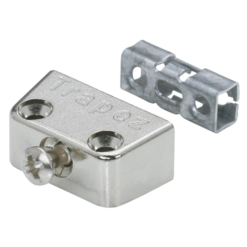 Hettich Spojovací kování "Trapéz" zinkový tlakový odlitek poniklovaný, 4 ks