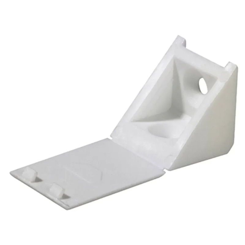 Hettich Univerzální rohová spojka plastová, bílá, 23 x 23 x 24 mm