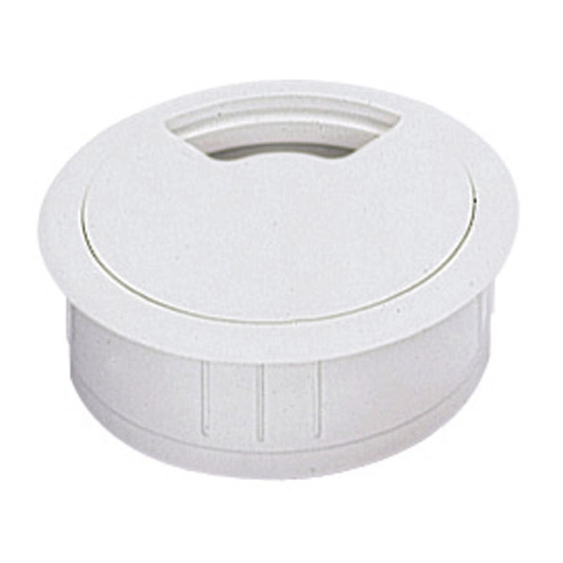 Hettich Plastová kabelová průchodka bílá, pr. 60 mm