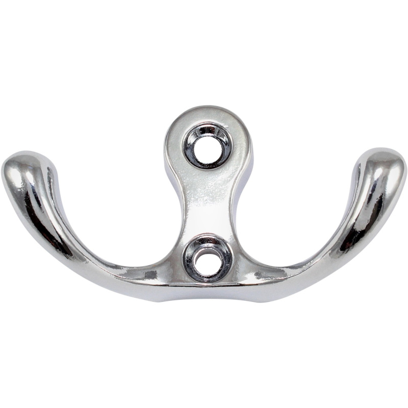 Hettich Nástěnný háček na kabáty Classic 8, zinek pochromovaný, 58 x 31 x 29 mm