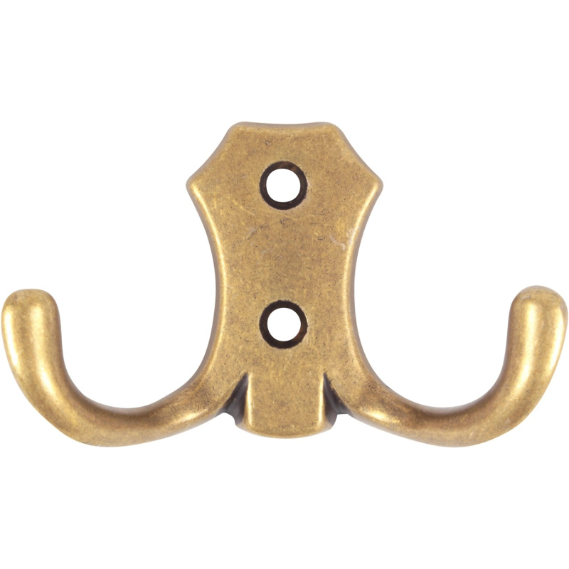 Hettich Nástěnný háček na kabáty Classic 1, zinek pomosazený b., 77 x 47 x 30 mm