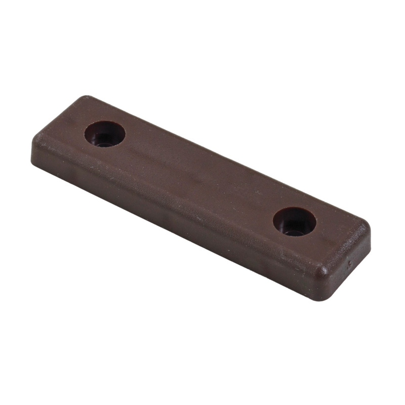 Hettich Skluz pod nábytek, hnědý, 8 ks, 50 x 14 x 5 mm