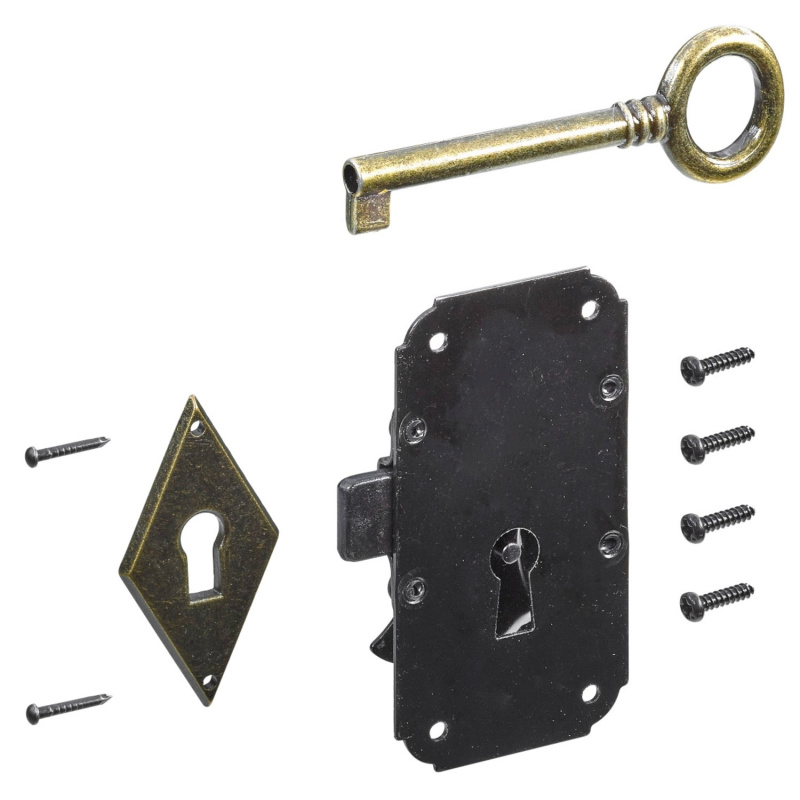 Hettich Nábytkový zámek Antique 2, 80 x 42 x 18 mm