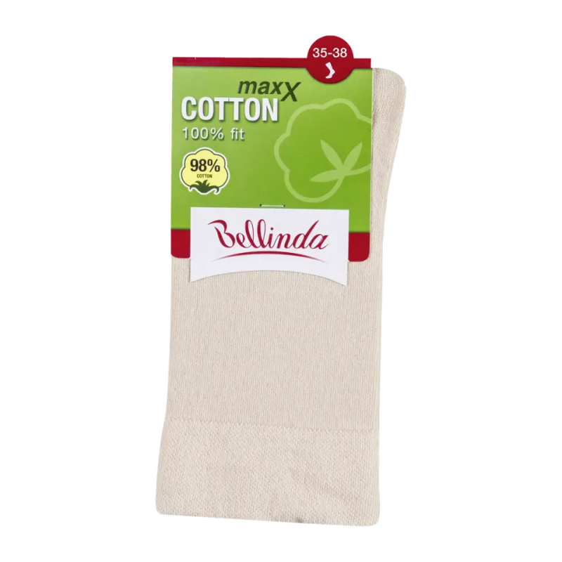 Bellinda COTTON MAXX vel. 35/38 dámské ponožky 1 pár béžové