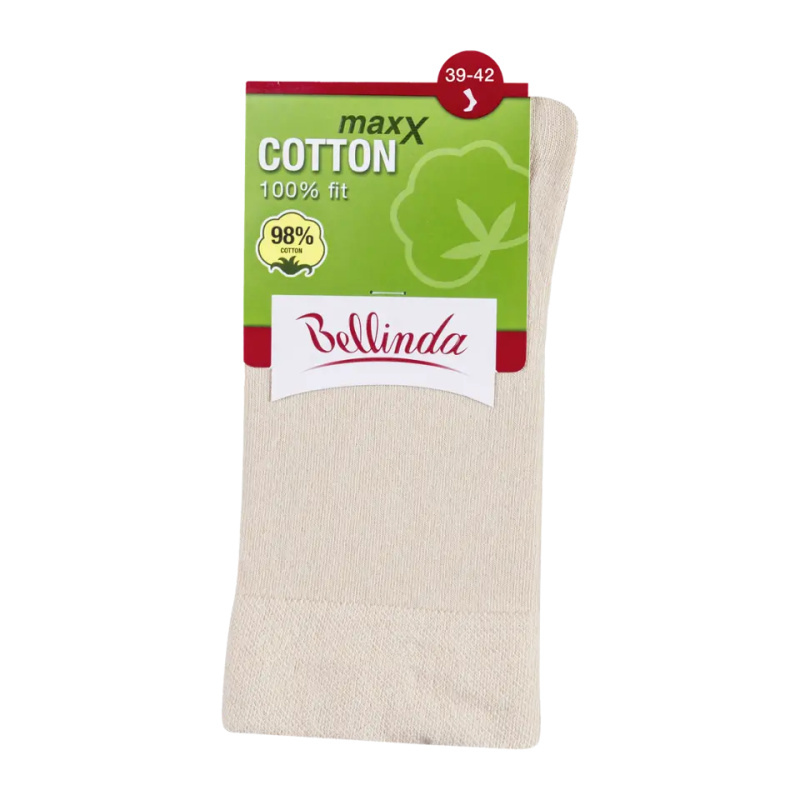 Bellinda COTTON MAXX vel. 39/42 dámské ponožky 1 pár béžové