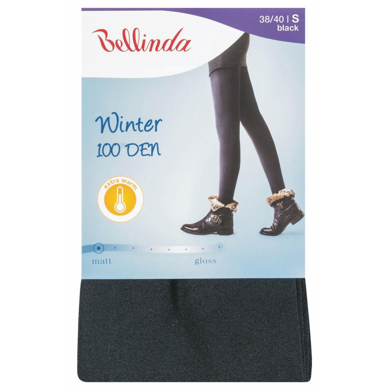 Bellinda Winter 100 DEN vel. 40 dámské teplé punčochové kalhoty černé