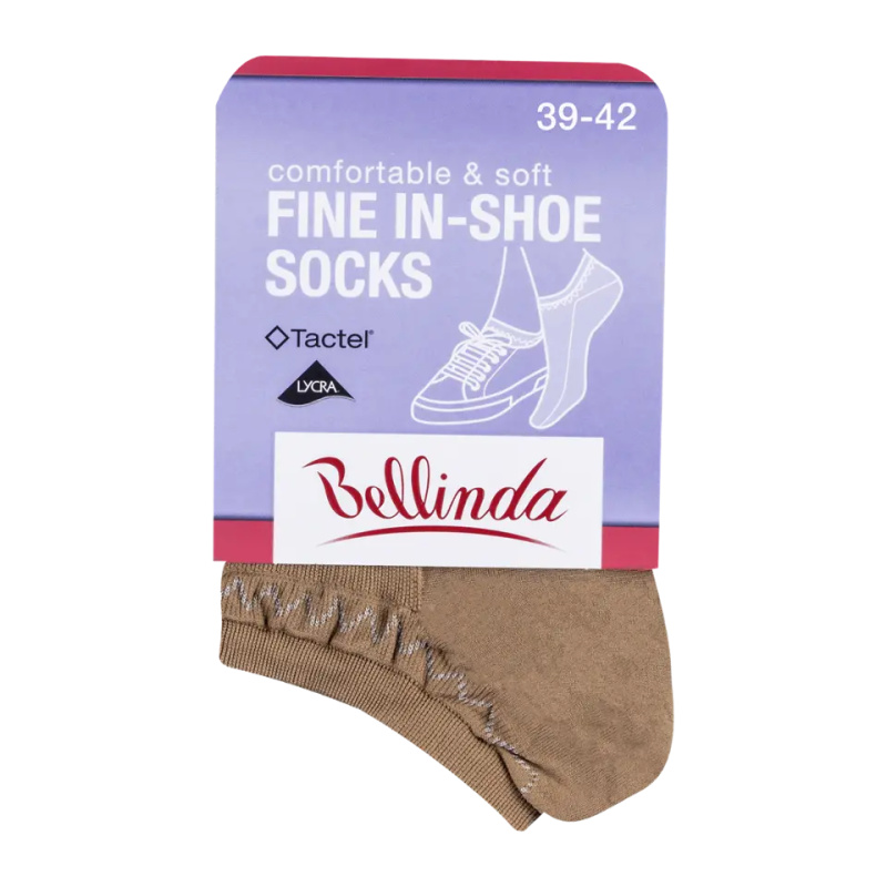 Bellinda FINE IN-SHOE vel. 39/42 dámské kotníkové ponožky 1 pár tělové