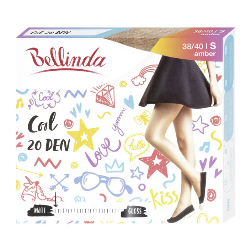COOL 20 DEN - Módní punčochové kalhoty - amber S