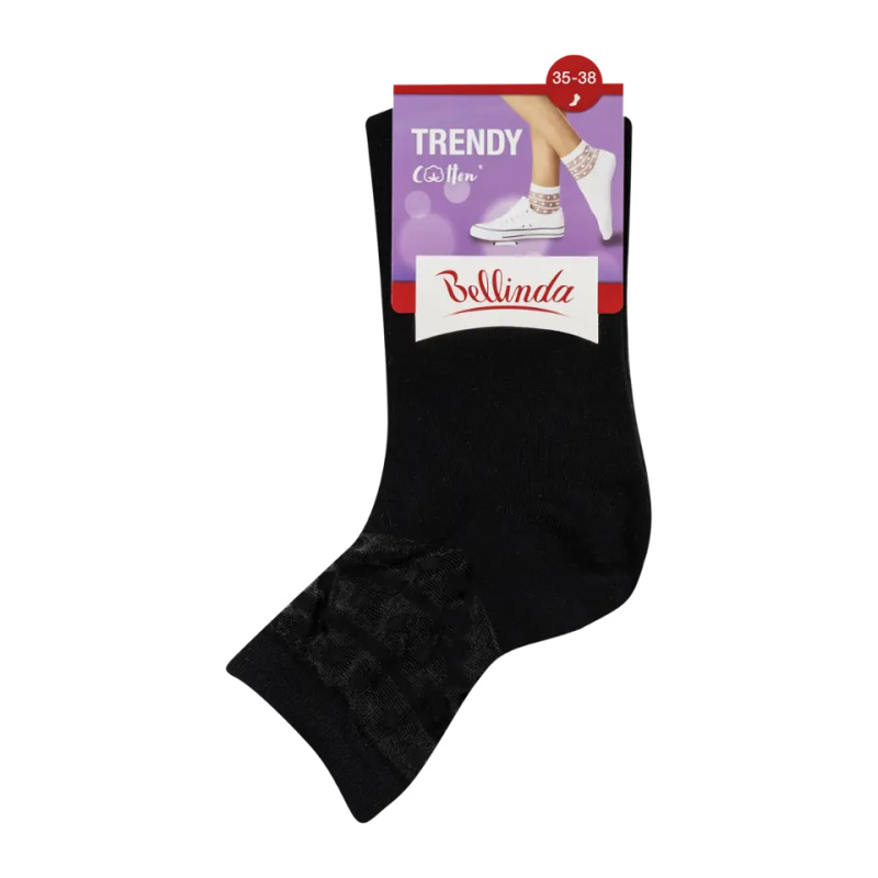 Bellinda TRENDY COTTON vel. 35/38 dámské ponožky 1 pár černé