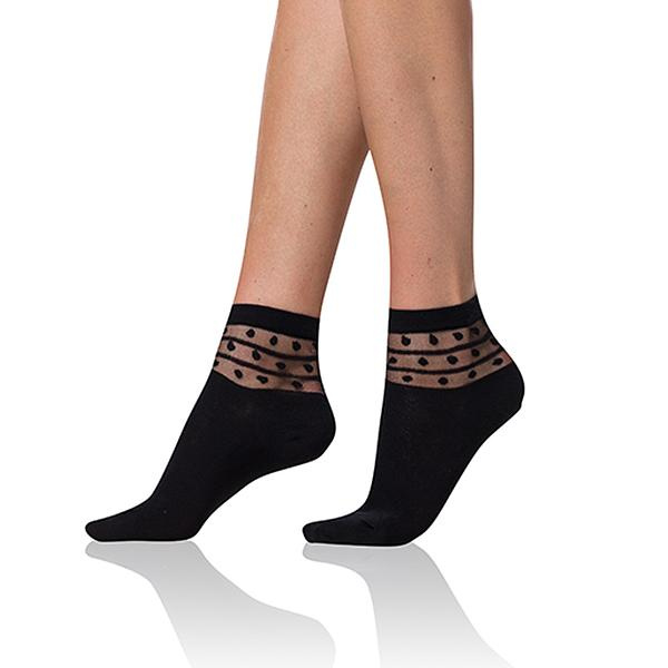 Bellinda TRENDY COTTON vel. 39/42 dámské ponožky 1 pár černé