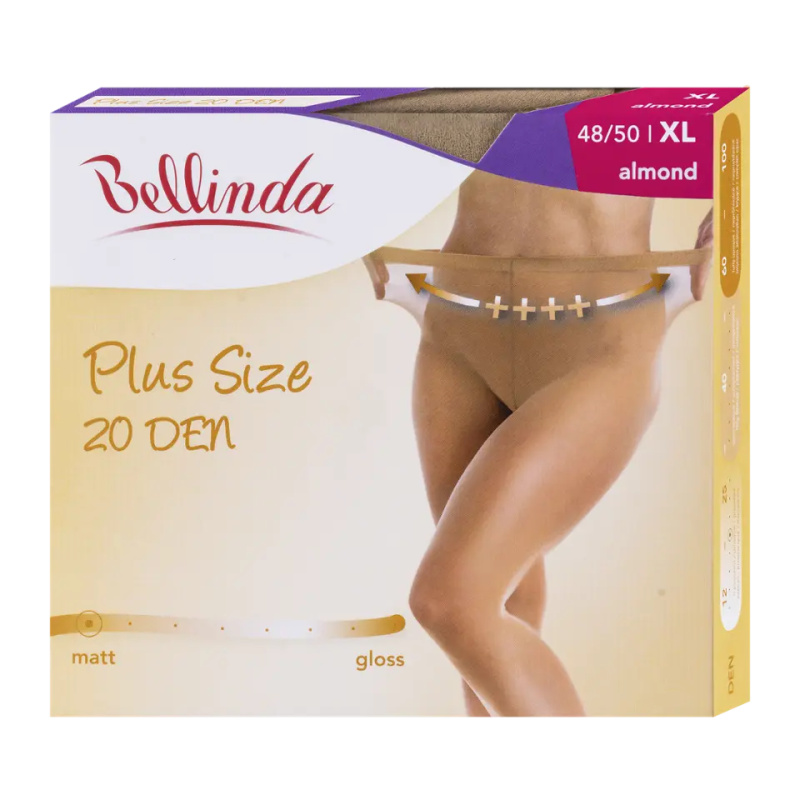Dámské silonové punčochy Bellinda béžové (290012-116) XL