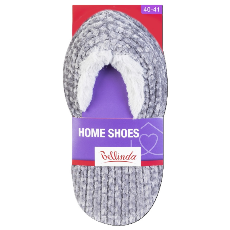 Světle šedé dámské domácí bačkory BELLINDA Home Shoes