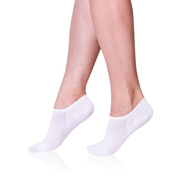 Bellinda Bambus sneaker invisible vel. 39/42 dámské a pánské ponožky 1 pár bílé