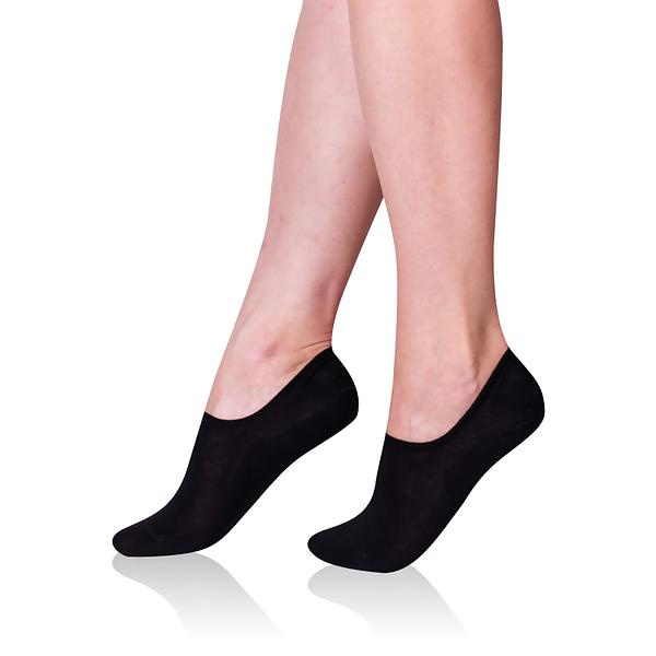 Bellinda Bambus sneaker invisible vel. 35/38 dámské a pánské ponožky 1 pár černé