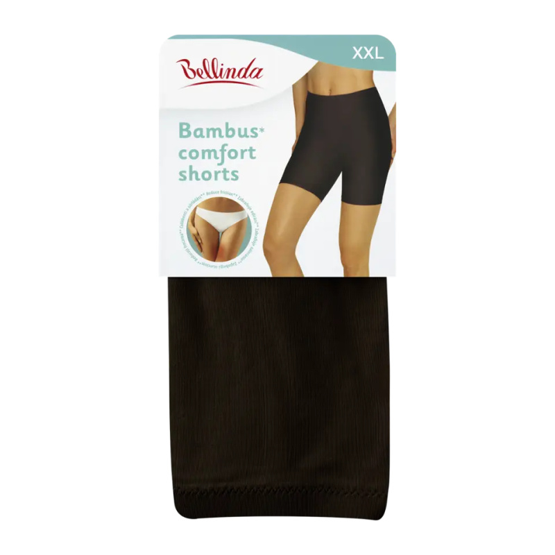 Bellinda BAMBUS Comfort Shorts vel. XXL dámské spodní šortky černé