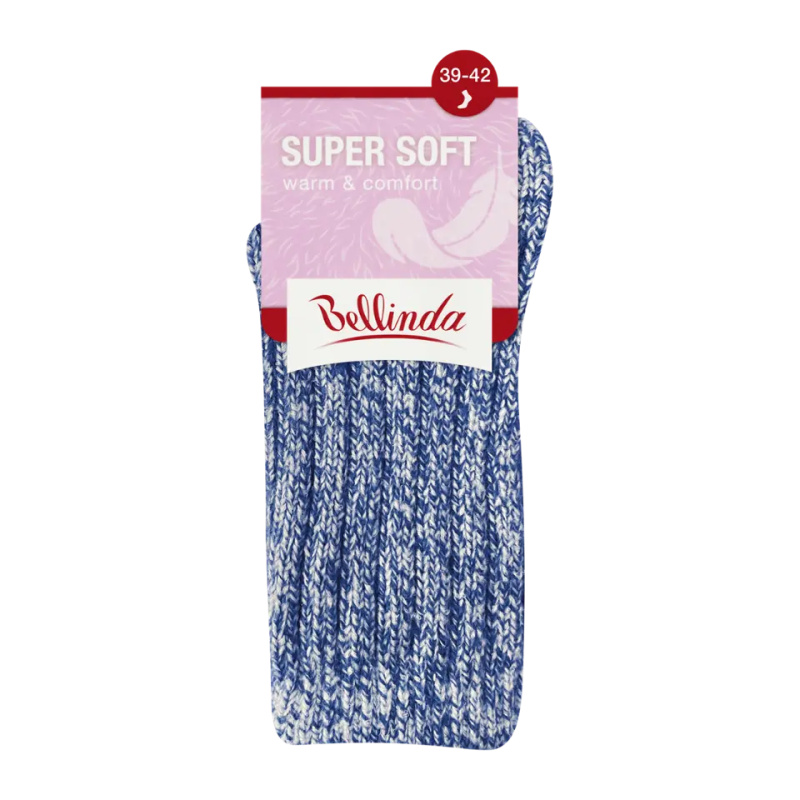 Modré dámské ponožky Bellinda SUPER SOFT SOCKS