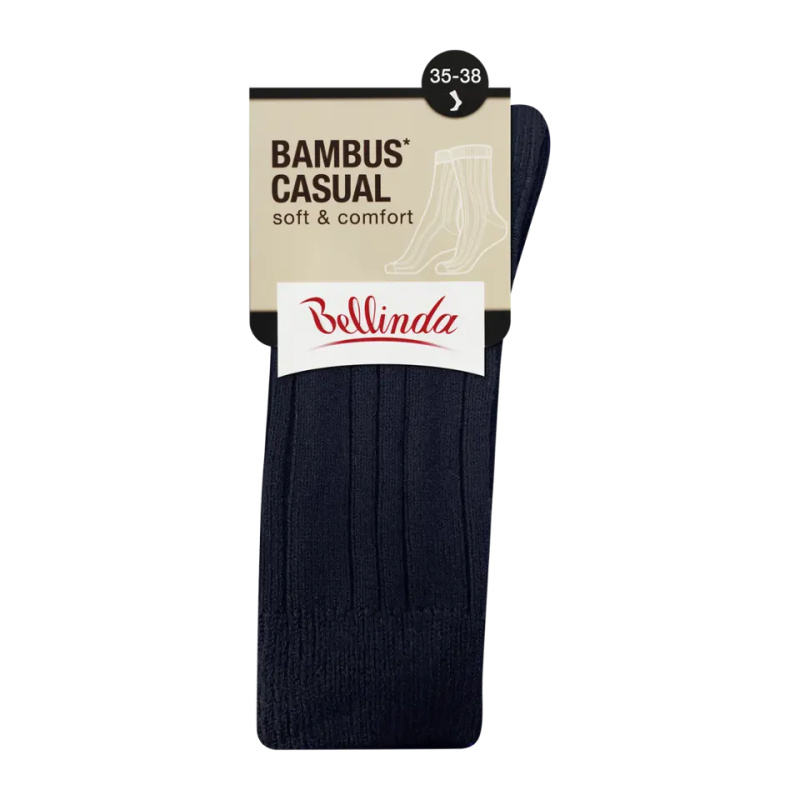 BAMBUS CASUAL SOCKS - Zimní bambusové ponožky - černá 35 - 38