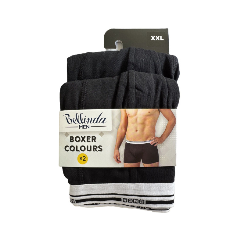 2PACK pánské boxerky Bellinda černé (BU848317-457) XXL, trenky / trenýrky