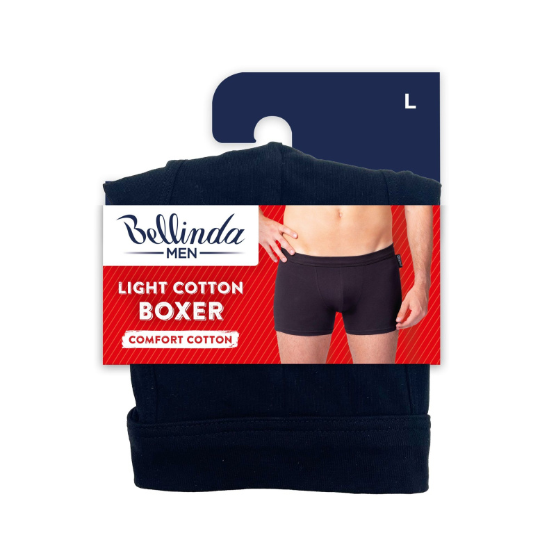 Bellinda Pánské bavlněné boxerky Light cotton vel. L 1 ks černé