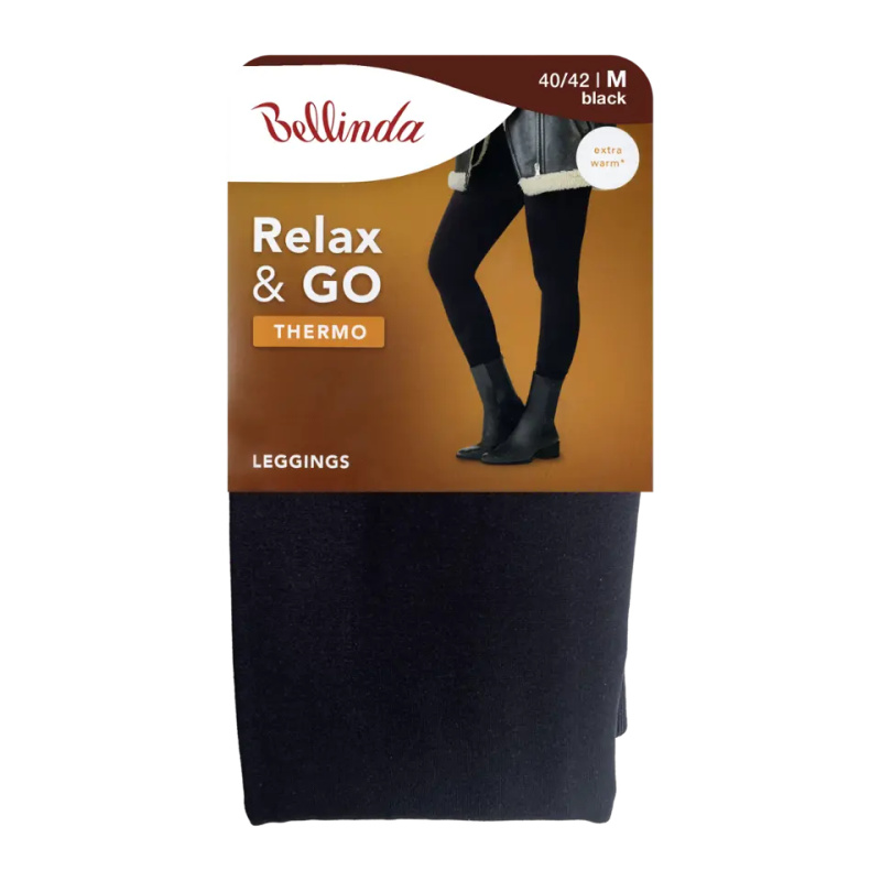 Dámské legíny RELAX & GO THERMO LEGGINGS Černá - BELLINDA  černá M
