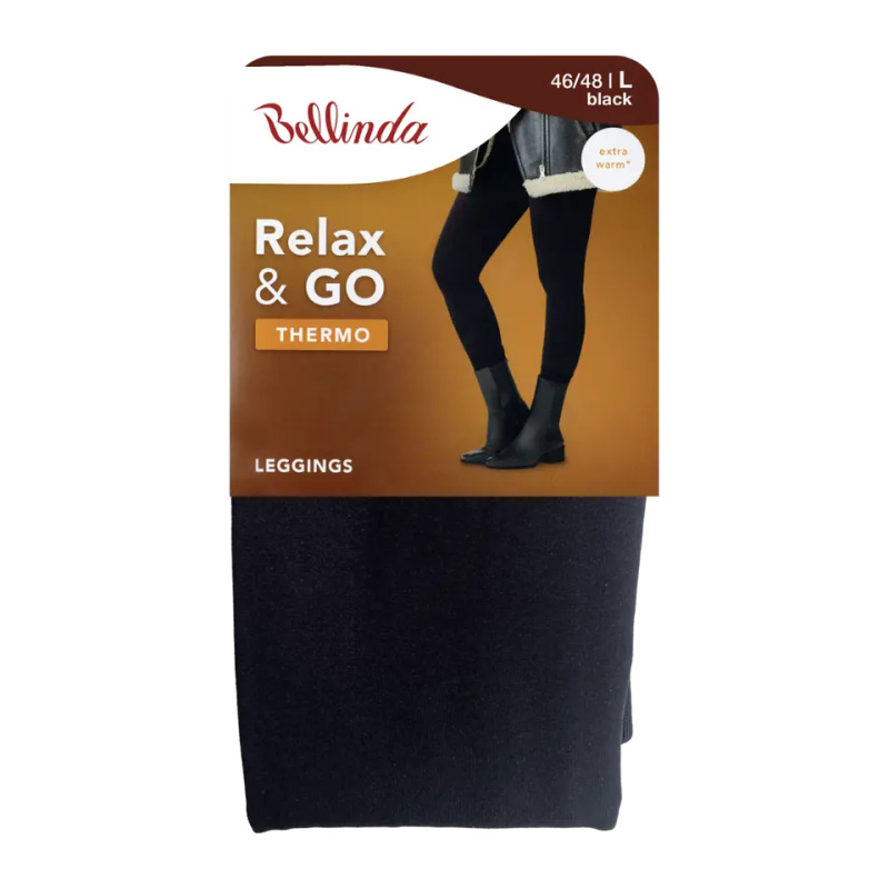 Dámské legíny RELAX & GO THERMO LEGGINGS Černá - BELLINDA  černá L