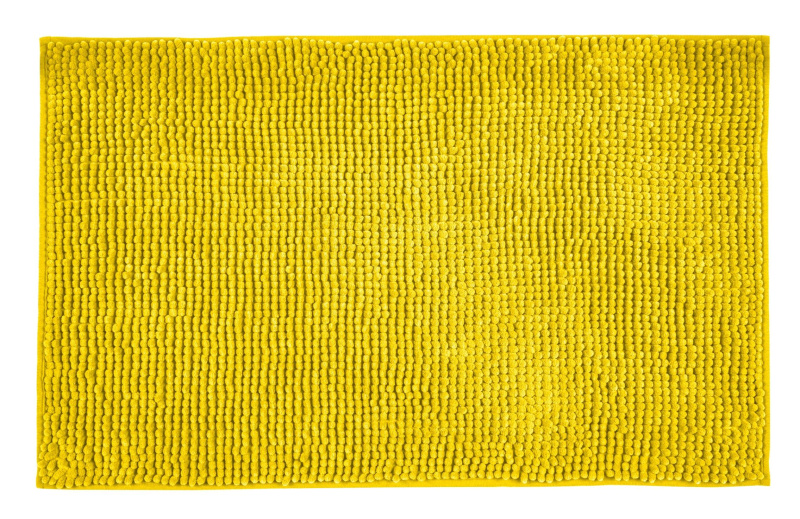 Koupelnová předložka, žlutá, polyester, 80 x 50 cm, Allstar hořčičný
