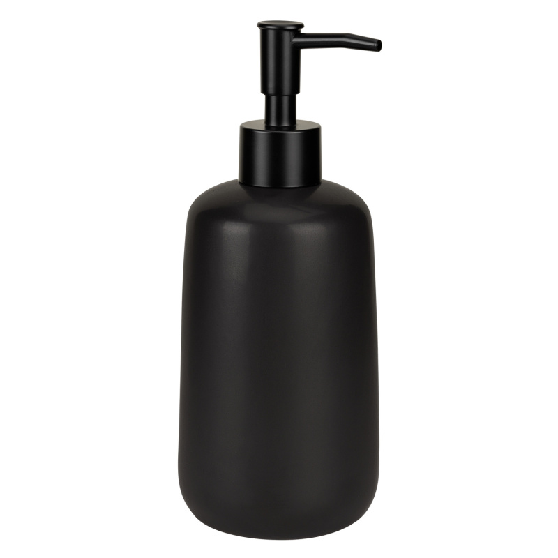 Allstar Keramický dávkovač mýdla OLINDA, 500 ml černá 108024