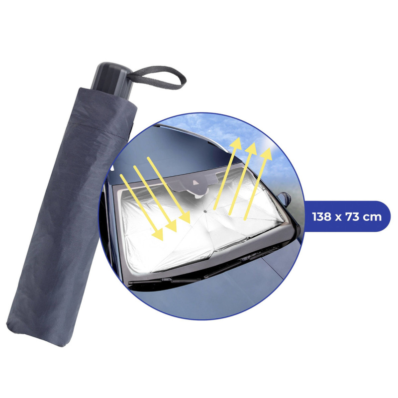 Maximex Sluneční clona do auta, černá, 140 cm černá