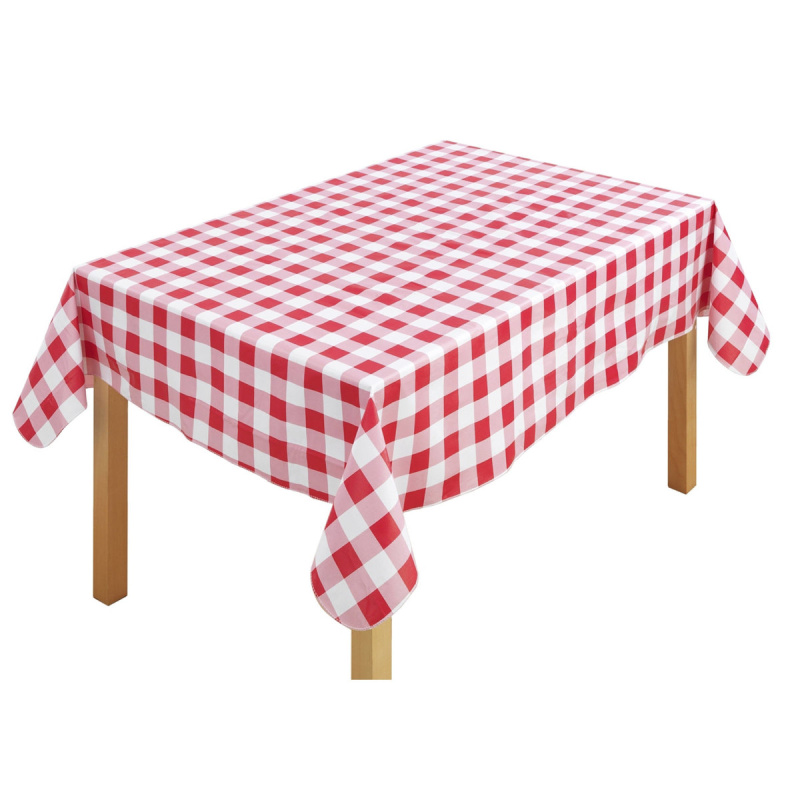 Maximex Voskovaný ubrus na stůl, kostkovaný, 180 x 140 cm, červený červená