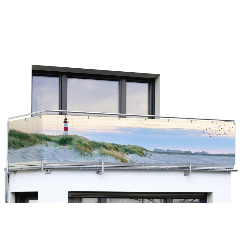 Maximex Balkonový kryt se potiskem pláže, 5 m x 85 cm vícebarevná