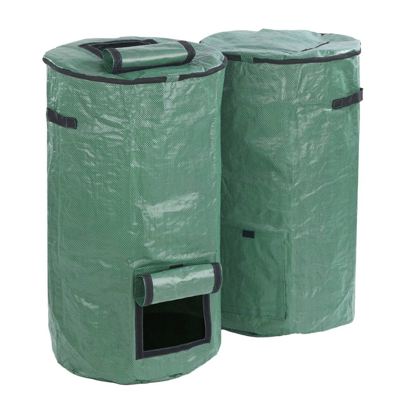 Maximex Skládací zahradní kompostéry, 2 x 125 l zelená