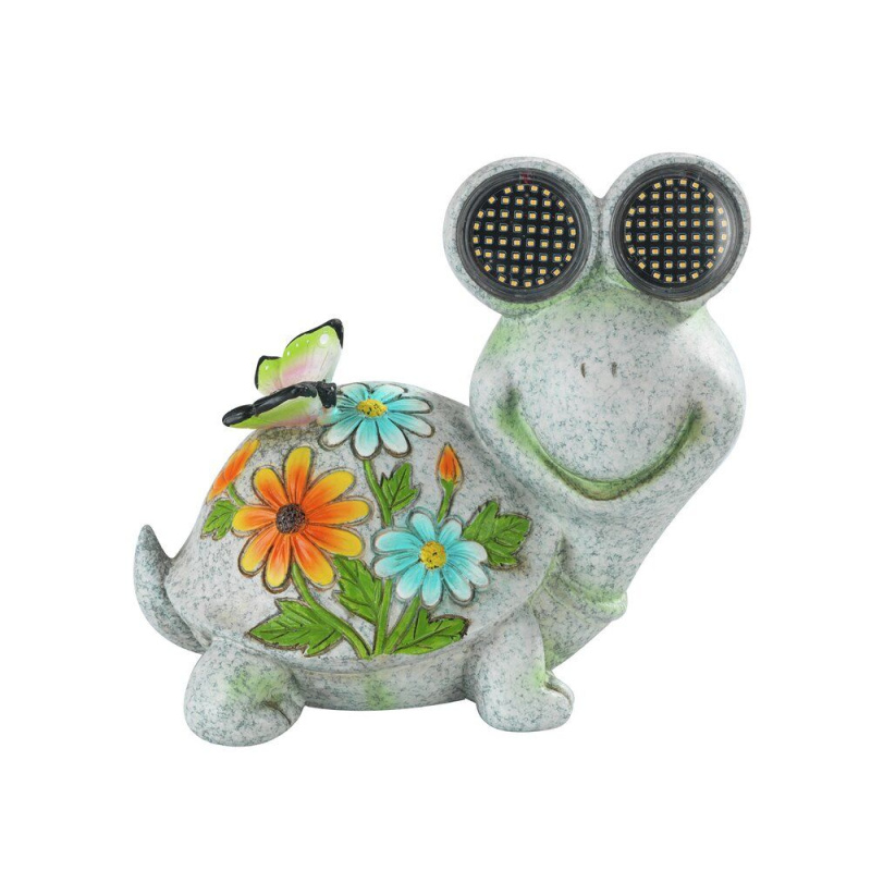 Maximex Solární zahradní figurka želva se svítícíma LED očima, 17 x 20 cm vícebarevný 108044