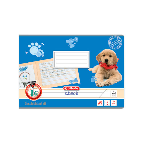 Sešit školní Herlitz A5/16 listů, lineatura 1G